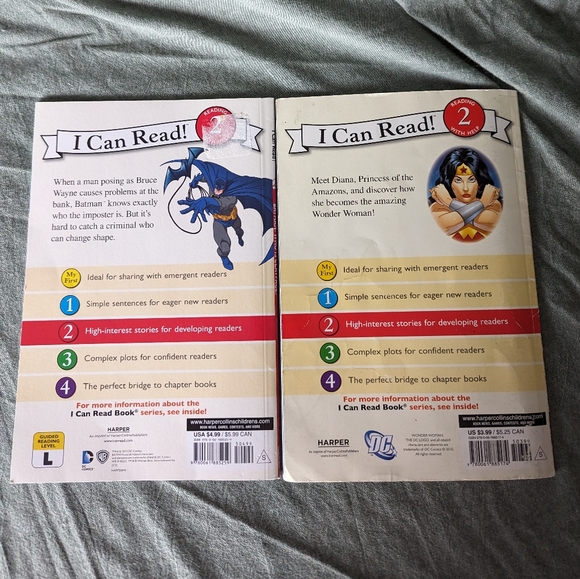 DC Comics Early Reader Kids Book Set 7pc Batman Wonder Woman Superman Justice - Picture 2 of 12